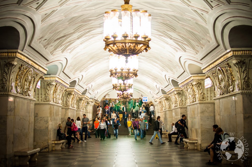 Stacja najgłębszego metra na świecie, Moskwa, Rosja
