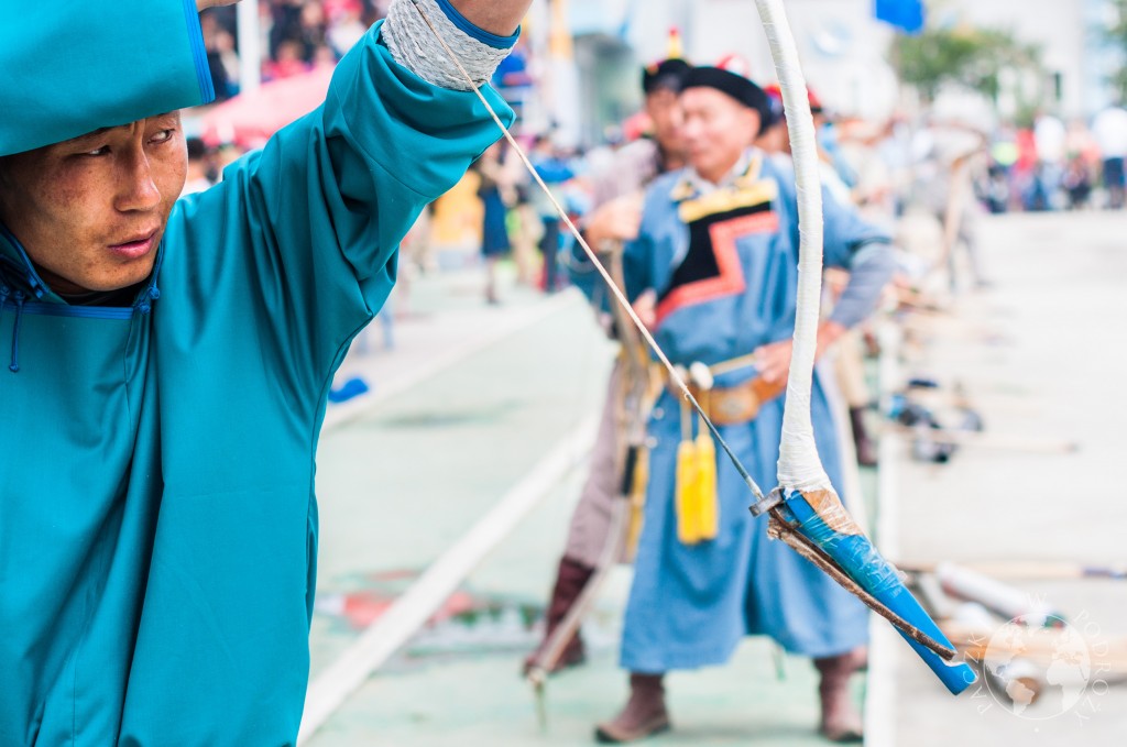 Festiwal Naadam w Ułan Bator, Mongolia - łucznictwo