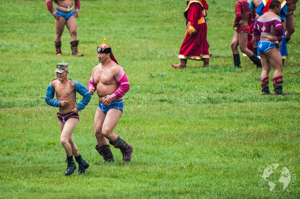 Festiwal Naadam w Ułan Bator, Mongolia - zapasy