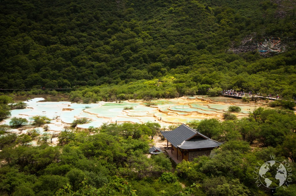 Tarasy wapienne w Parku Narodowym Huanglong, Chiny