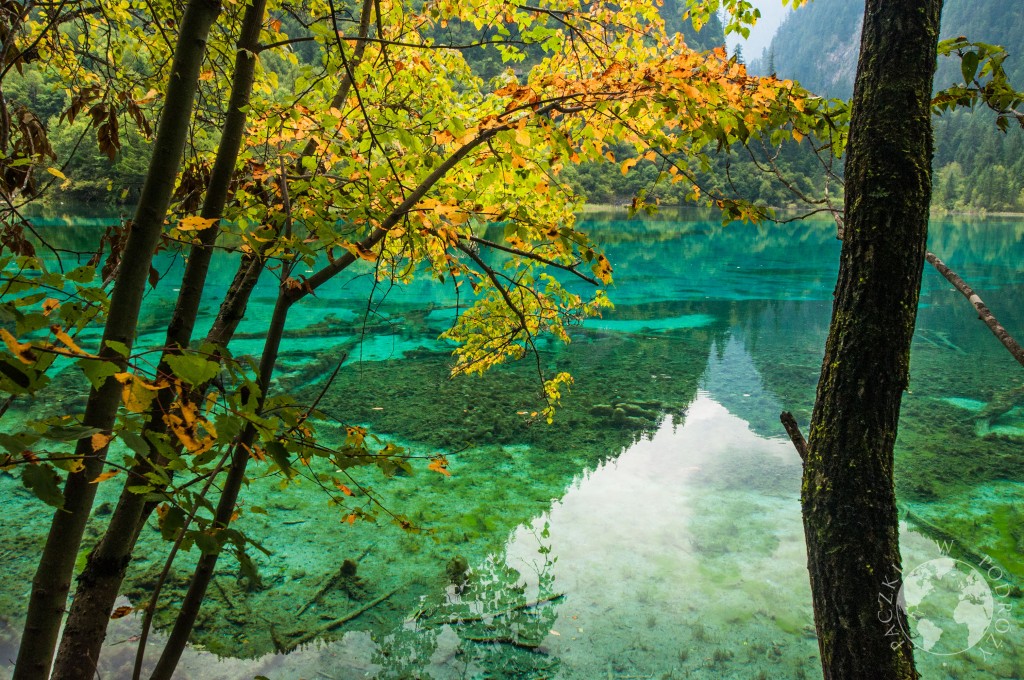 Park Narodowy Jiuzhaigou, jesień, Chiny