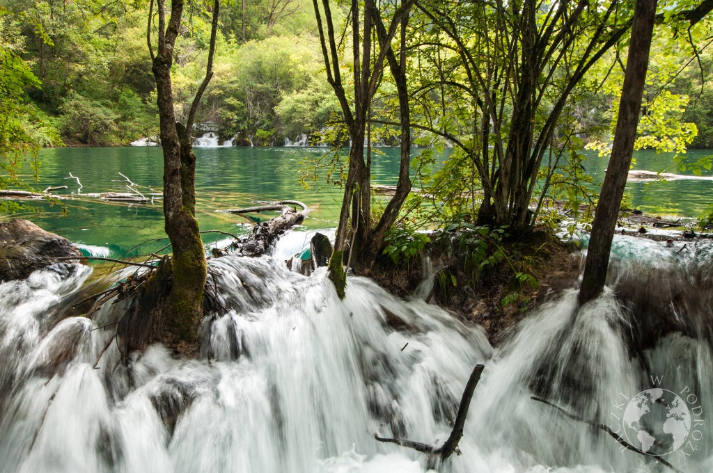 Park Narodowy Jiuzhaigou, wodospad, Chiny