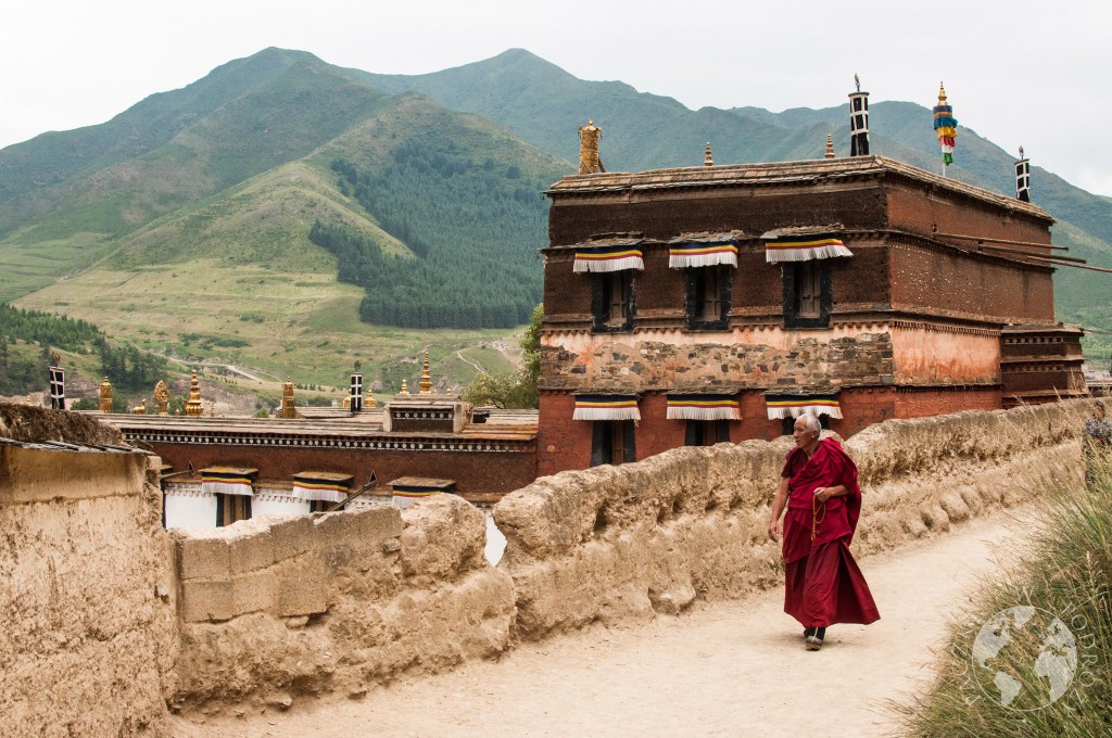 Buddyjski klasztor w Xiahe, Chiny