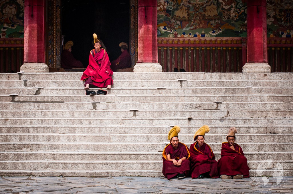 Buddyjski klasztor w Xiahe, Chiny