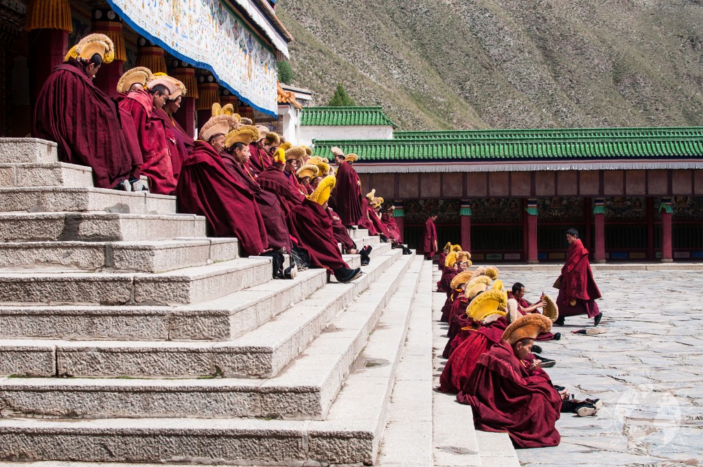 Buddyjski klasztor w Xiahe, Chiny