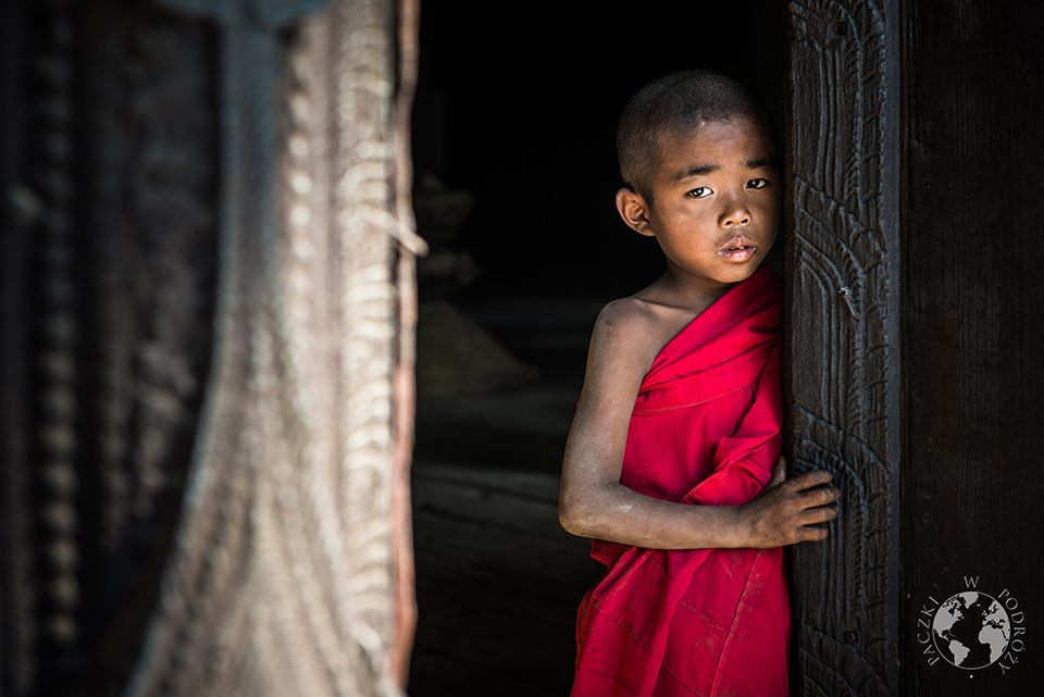 Młody mnich, Mandalay, Birma 